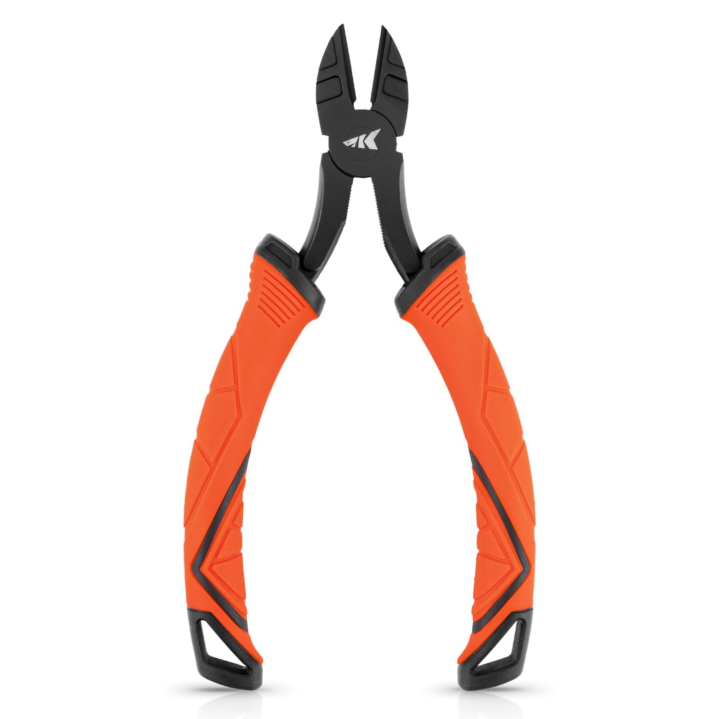 KastKing Paradox 6 inch Wire Cutters, Saltwater Resistant S45C Carbon Steel Fishing Tools, 6" Side Cutters with Ergonomic & No-Slip Grip Handle, Fishing Gear Cutting Pliers, Orange