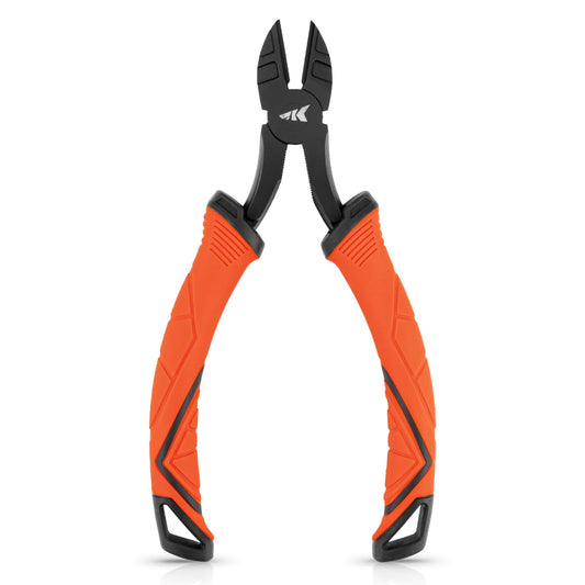 KastKing Paradox 6 inch Wire Cutters, Saltwater Resistant S45C Carbon Steel Fishing Tools, 6" Side Cutters with Ergonomic & No-Slip Grip Handle, Fishing Gear Cutting Pliers, Orange