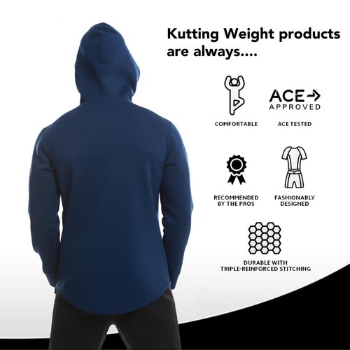 Kutting Weight - Sauna Hoodie - SweatTech Neoprene - For Exercise, Workout - Breathable & Flexible - Maximize Workouts