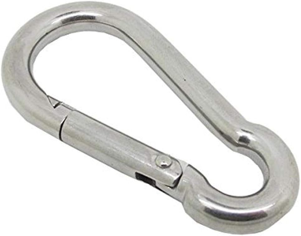 Scuba Choice Boat Clip Stainless Steel Safety Spring Hook Carabiner, 3 1/8-Inch