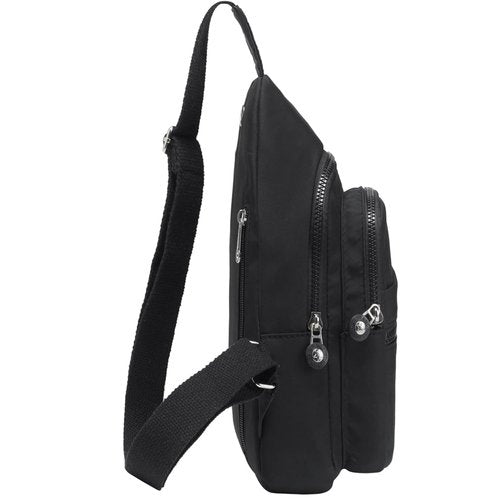 Small Sling Bag Cross Body Bag Sling Backpack Crossbody Fanny Pack for Women - Black