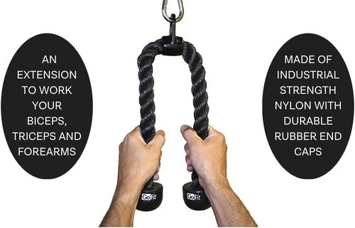 GoFit Tricep Rope, Black (GF-TROPE)