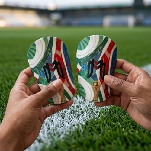 Mini Shin Guards for Soccer - Tiny Shin Pads Men Women Teens - World Cup Variation