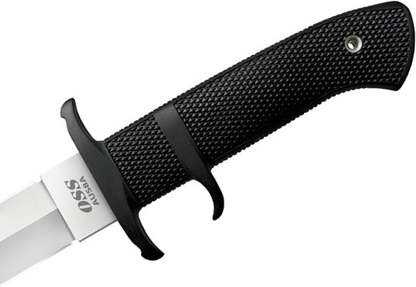 COLD STEEL OSS 8.25" Japanese AUS8A Clip Point Blade 5.125" Kray-Ex Handle Tactical Outdoor Hunting Fixed Blade Knife w/Secure-Ex Sheath