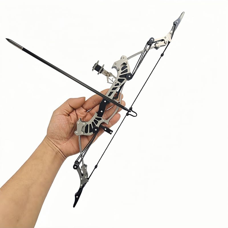 16" Compound Bow and Arrow Set 16lbs, Right/Left Handed for Target Shooting Hunting Games Archery Bow Set Gift