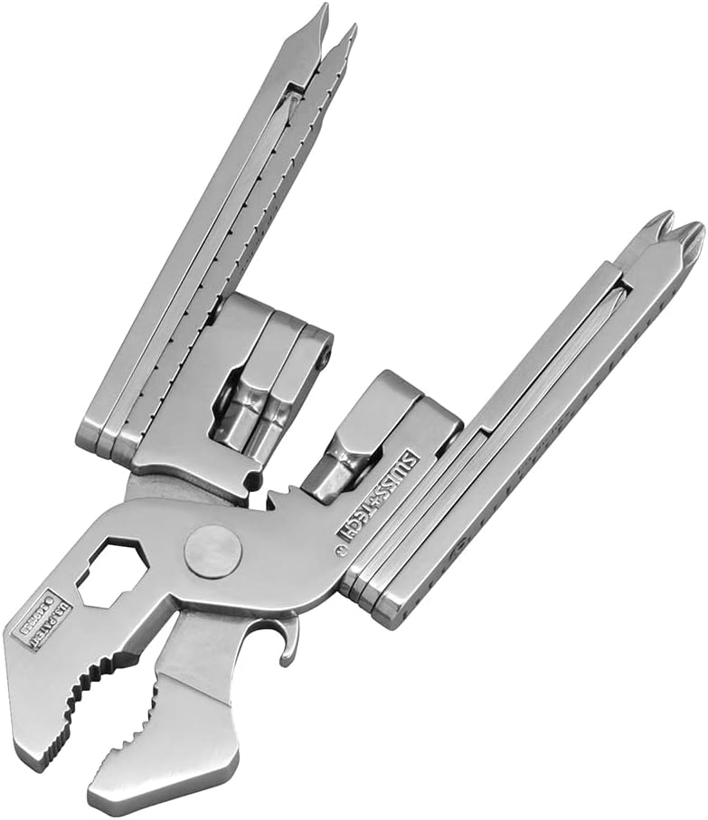 SWISS+TECH ST53130 Pocket Multi-Tool Kit (22-in-1) Tool with Wrenches, Allen Drivers (Single Pack)