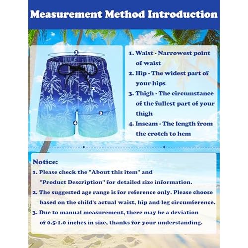 Sarfel Boys Swim Trunks with Compression Liner Kids Swimsuits Boys Bathing Suit Kids Board Shorts Teen Boy Quick Dry Shorts