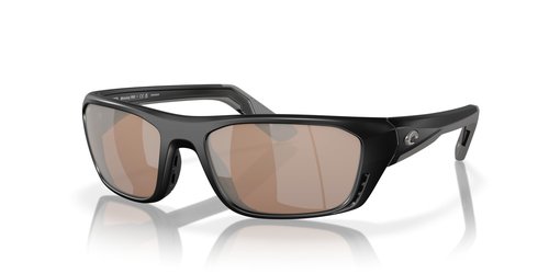 Costa Del Mar Whitetip Pro Sunglasses, Matte Black/Copper Silver Mirrored 580G, 57 mm