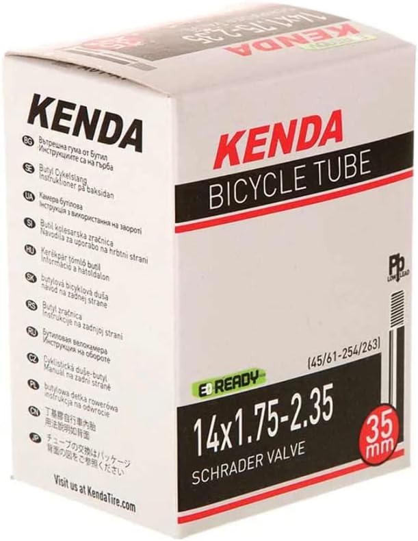Kenda, Schrader, Tube, Schrader, Length: 35mm, 14'', 1.75-2.25