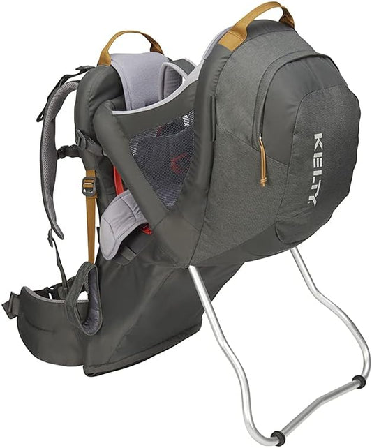 Kelty Journey PerfectFit Child Carrier Backpack, Adjustable Suspension with Hipbelt, 5 Point Safety Harness, Large Zippered Mesh Pockets (Dark Shadow)