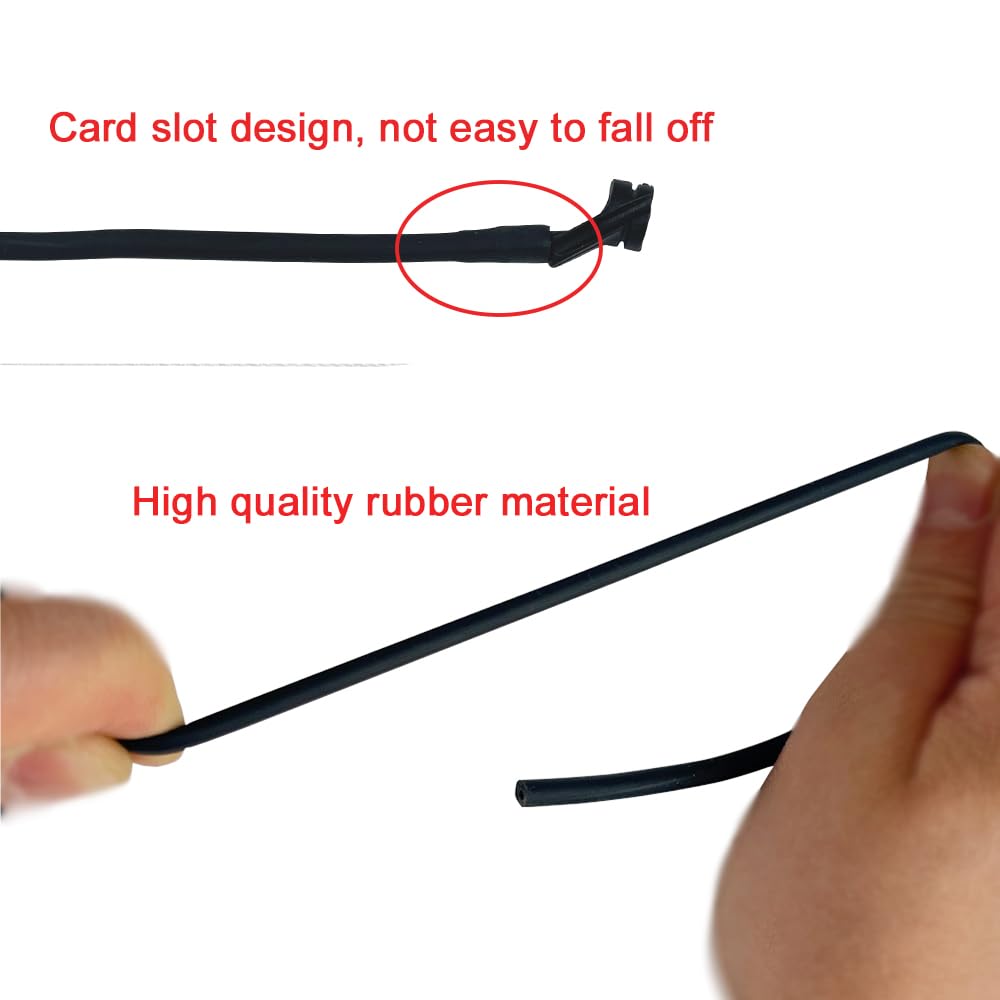 - QI HUO JU - 2Pcs Archery Peep Sight Compound Bow 3/16 Rubber Tube Peep Sight Bow String Tubing with Buckle for Hunting Shooting Targeting Accessories