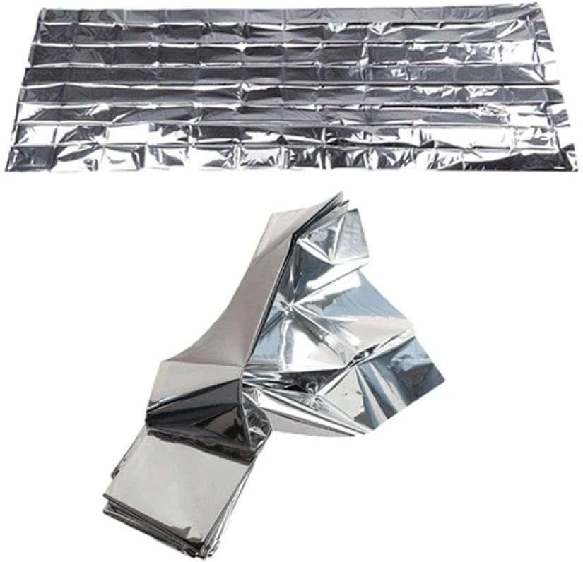 Global Medical Sales Supply Emergency Mylar Thermal Blanket | Survival Space Fire Blanket for Outdoor Adventures, Marathons, First Aid | Waterproof & Windproof | Ideal for Camping & Hiking