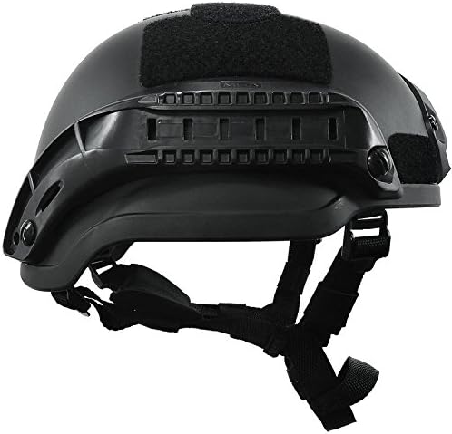 ATAIRSOFT Tactical Airsoft Paintball MICH 2002 Helmet with Side Rail & NVG Mount