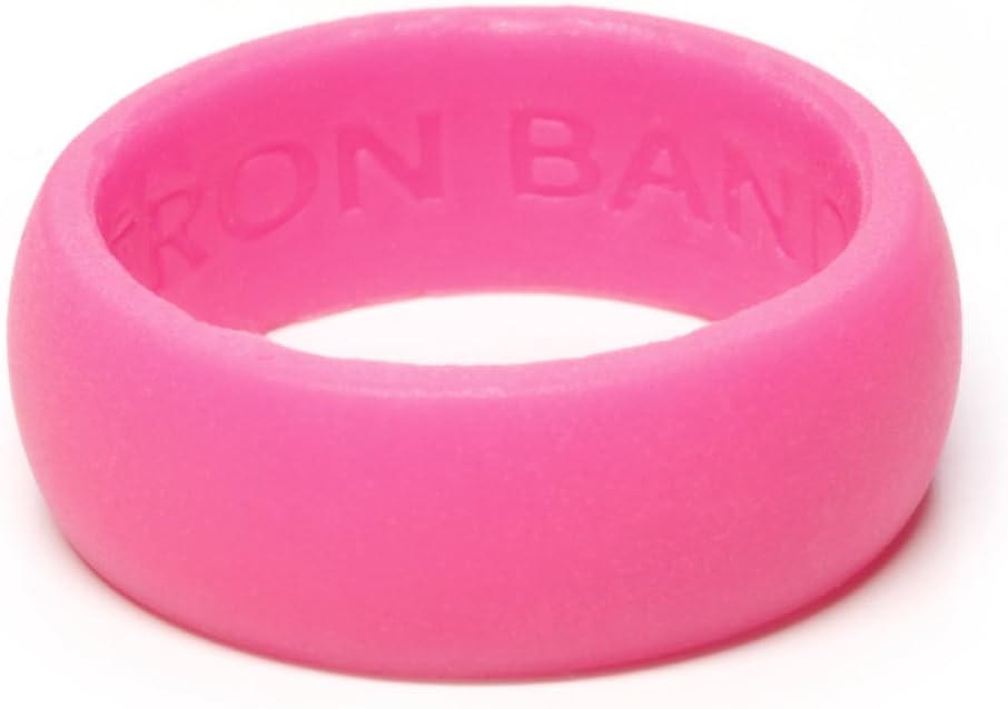 Rubber Silicone Wedding Ring - Award Winning Medical Grade Bands (Blue, Lime Green, Gray, Navy, Pink, Purple)