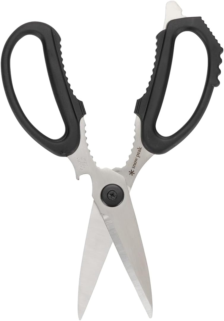 Snow Peak Kitchen Scissors Set - Garlic Press, Bottle Opener, Meat Tenderizer, Nut Cracker