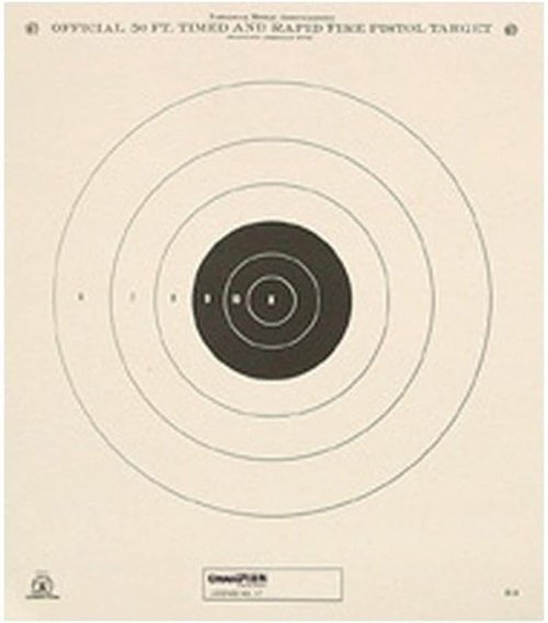 Champion Traps and Targets, NRA Targets, 50ft Timed & Rapid Fire Tagboard (Per 12)