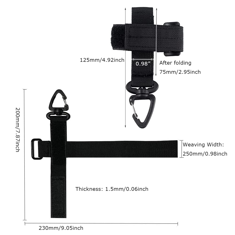 2Pcs SkySmile Glove Holder Strap Climbing Rope Keeper Multi-Purpose Glove Hook Buckle