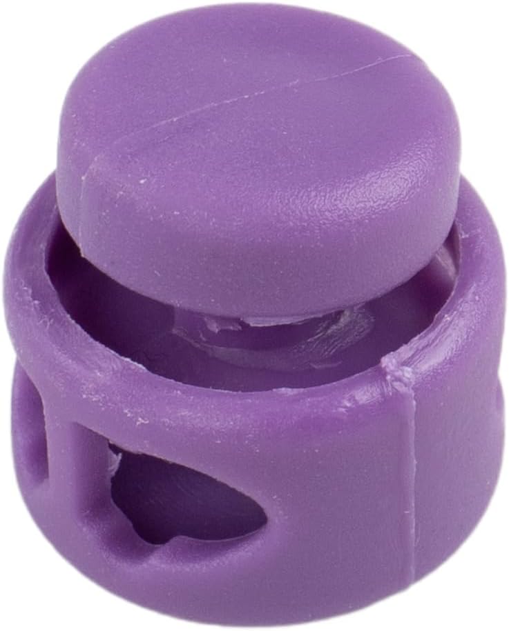 Paracord Planet Double Barrel Black Cord Lock Draw String Toggle Stopper (10 Pack)