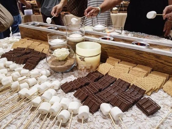 114 Piece Christmas S'mores Kit with Fire Starters - Makes Up To 24 S'mores - Includes 30" Roasting Sticks, Chocolate, Graham Crackers, and Marshmallows