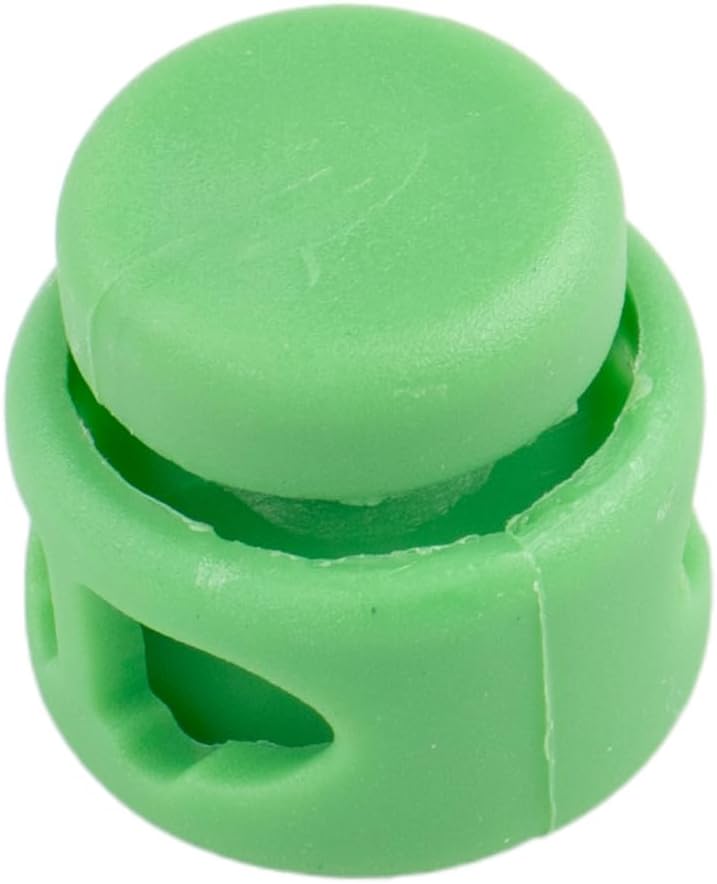 Paracord Planet Double Barrel Black Cord Lock Draw String Toggle Stopper (10 Pack)
