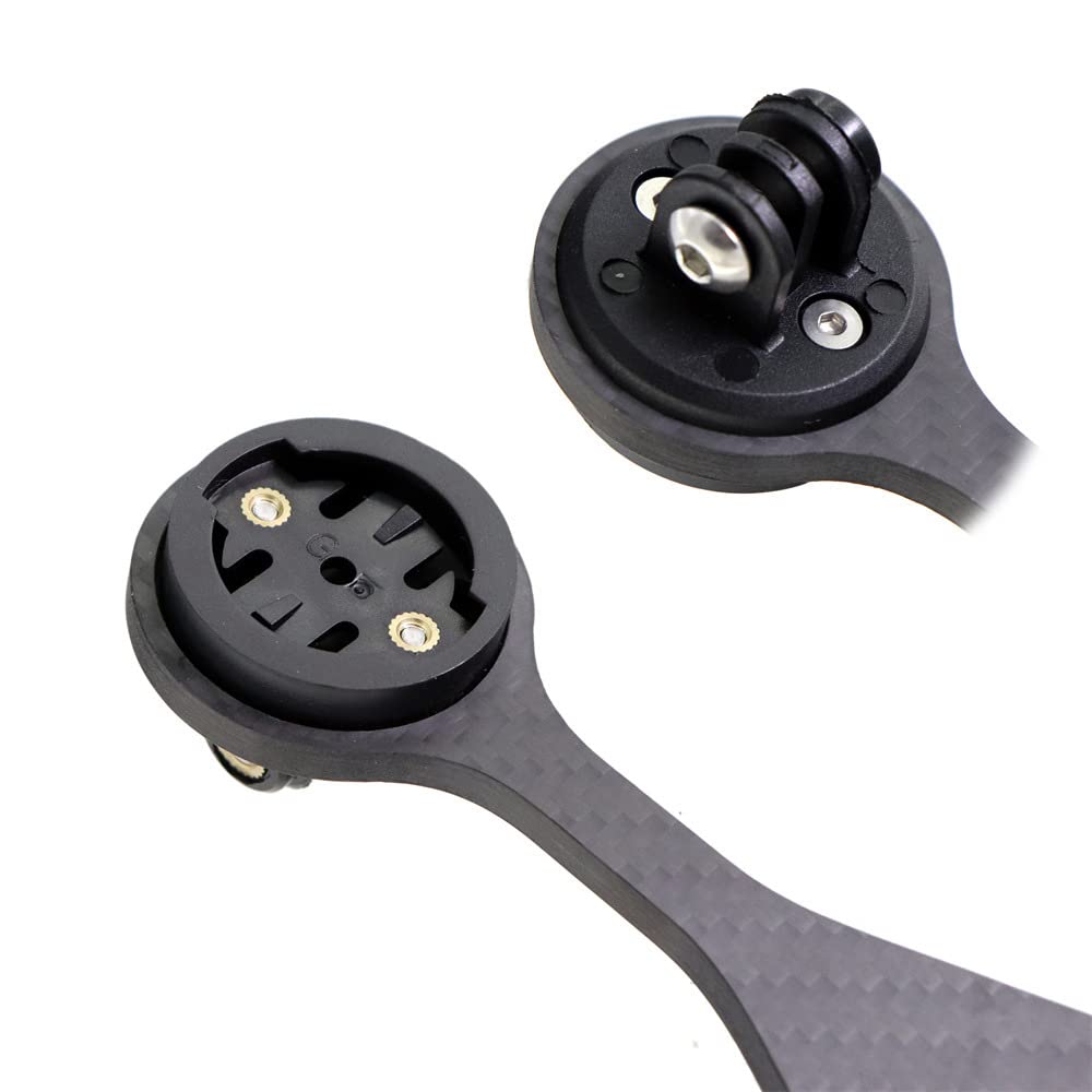 XBERSTAR Integrated Aero Handlebar Out Front Cycling Computer Road Bike Mount Compatible with Garmin,for XOSS G G+ and Bike Light Attachment (Black)