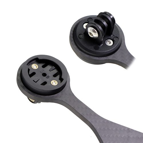 XBERSTAR Integrated Aero Handlebar Out Front Cycling Computer Road Bike Mount Compatible with Garmin,for XOSS G G+ and Bike Light Attachment (Black)