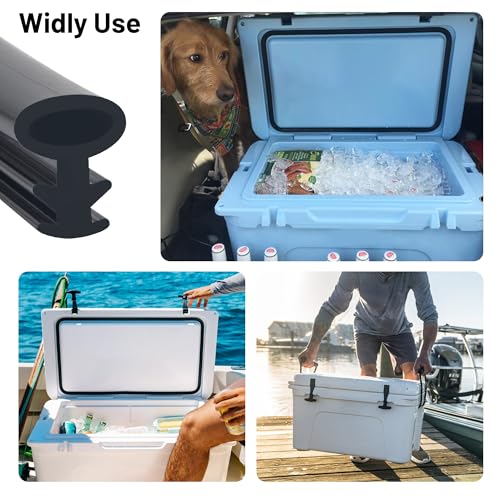 6 ft Cooler Lid Gasket Replacement for Yeti & RTIC 20qt 45qt Coolers Black