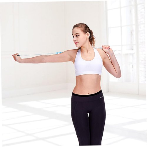 Kisangel 2pcs Silicone Yoga Tension Band 8-Shaped Strap Rope Elastic Pull Bands for Multifunctional Stretching Resistance Workout