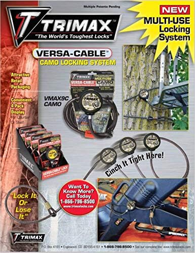 Trimax VMAX12CBL Trimflex Replacement Cable for Versa Cable (12 ft Long x 10mm) Cable only