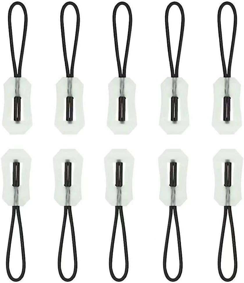 10pcs Glow in Dark Zipper Puller Head Anti-Lost Luminous Pull Zippers Backpack Rucksack Handbag for Backpacks, Jackets, Luggage Coat Tent Pendant Outdoor Mountaineering Camping