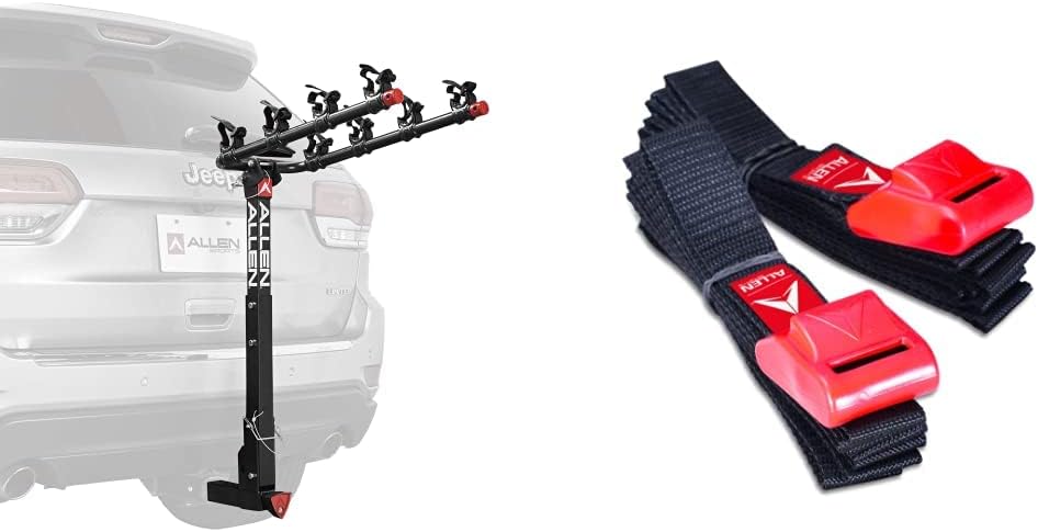 Allen Sports Deluxe 4-Bike Hitch Mount Rack (2-Inch Receiver) , Black