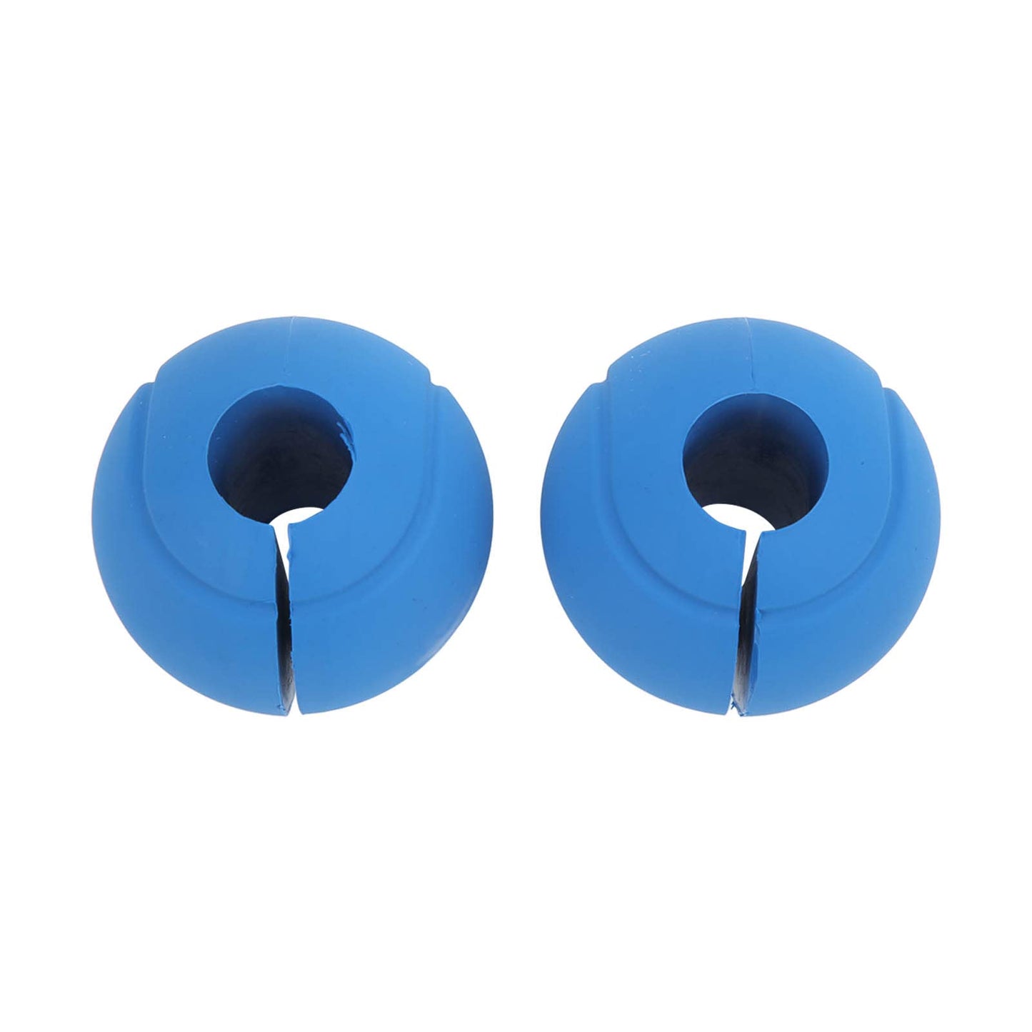 Dilwe Barbell Grips, 1 Pair of Barbell Dumbbell Curved Grip Round Spherical Silicone Non Slip Thickened Grip for Massive Arm and Muscle Building (Blue)
