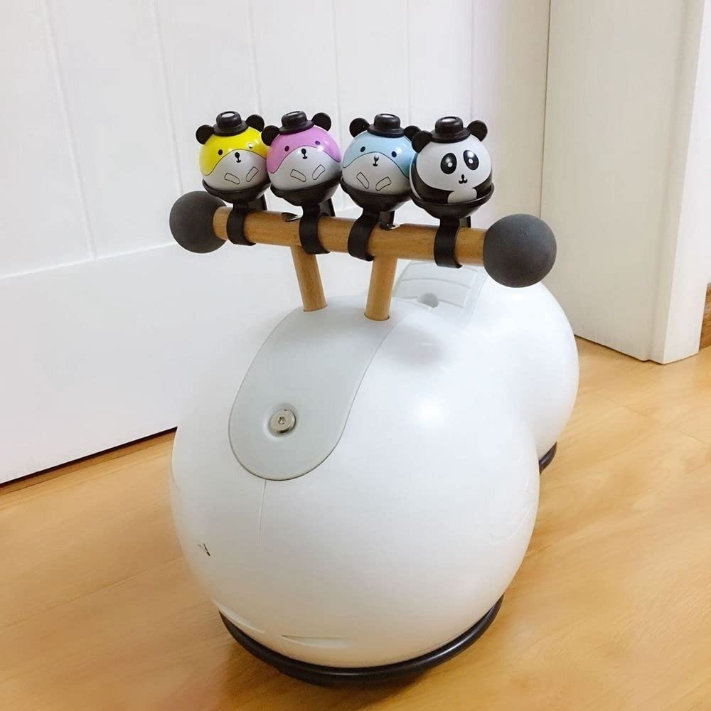Kids Bicycle Bells, Personality Cut Cartoon Panda High Decibel Cycling Bells Loud Crisp Clear Sound Bicycle Bell Children Bike Bell Riding Accessories