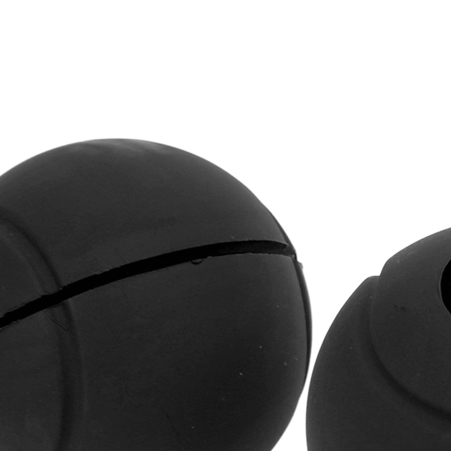 Dilwe Barbell Grips, 1 Pair of Barbell Dumbbell Curved Grip Round Spherical Silicone Non Slip Thickened Grip for Massive Arm and Muscle Building (Black)