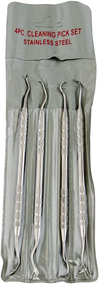TiptonStainless Steel Picks for Firearm Cleaning and Maintenance, Set of 4