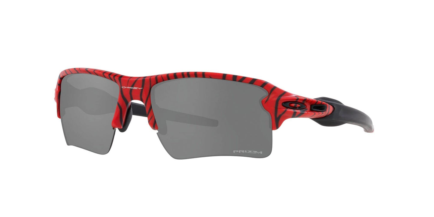 Oakley Men's OO9188 Flak 2.0 XL Rectangular Sunglasses, Red Tiger/Prizm Black, 59 mm