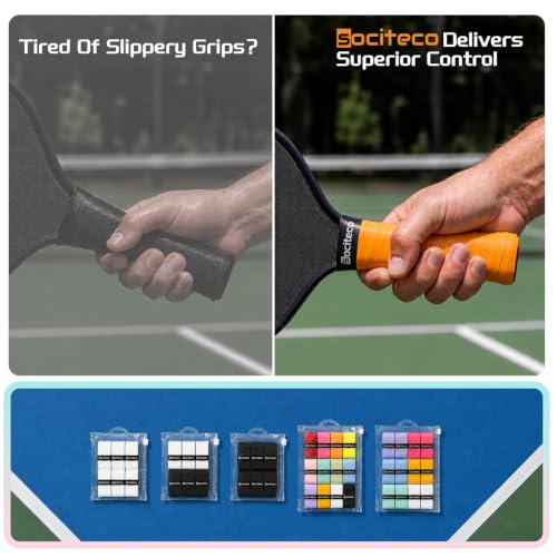 Pickleball Overgrip Tacky Grip Tape 12-Pack - Colorwave Variation