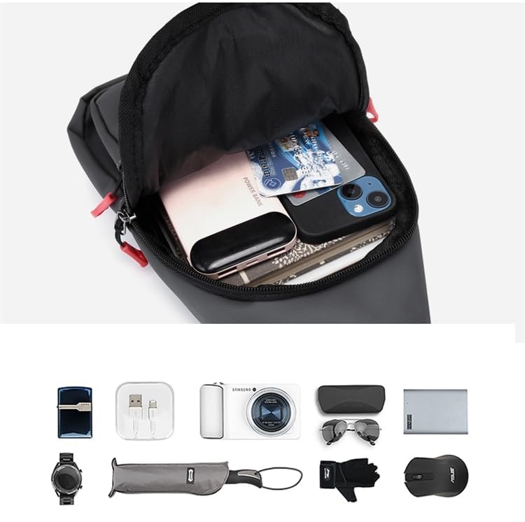 ChroX Shoulder Bag for Women and Men - Waterproof Crossbody, Travel Sling, Chest Bag, Leisure Day Backpack