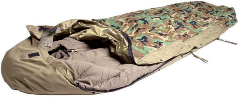 Mil-Tec Trilaminate Durable Waterproof Lightweight Breathable Tactical Outdoor Camping Hiking Generous Cut Sleeping Bag Cover with Zip Closure | Suitable for Various Sleeping Bags