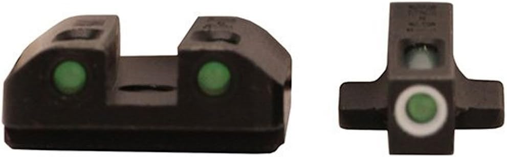 TRUGLO TFX Handgun Sight | Durable Shock-Resistant Compact Brightly Glowing Tritium & Fiber-Optic Xtreme Day/Night Sight for Handguns