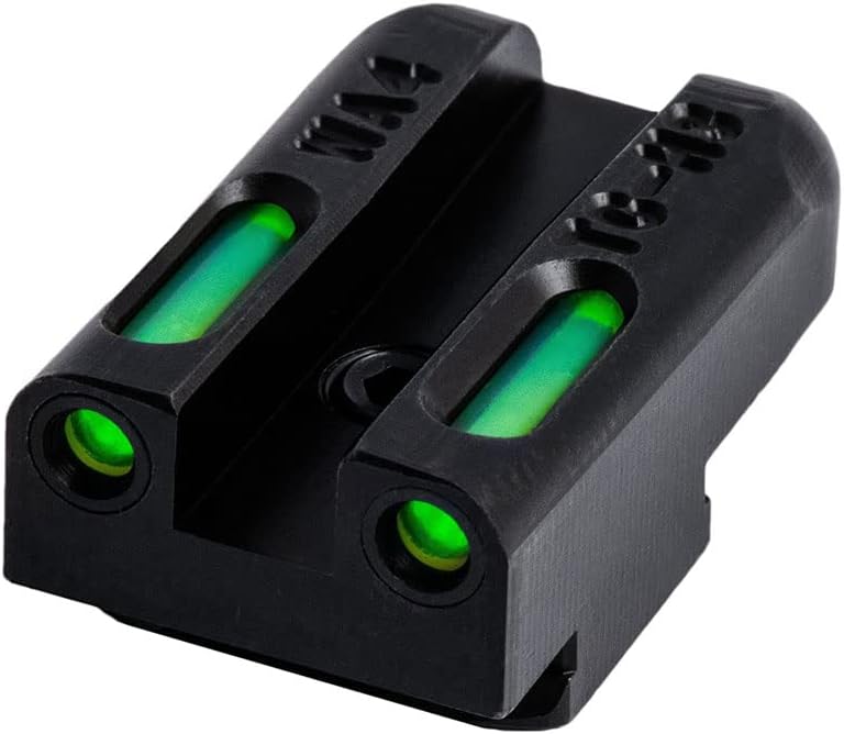 TRUGLO TFX Handgun Sight | Durable Shock-Resistant Compact Brightly Glowing Tritium & Fiber-Optic Xtreme Day/Night Sight for Handguns