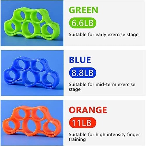13 Pcs Finger Exerciser, Finger Stretchers, Grip Rings Hand Exerciser, Stress Relief Balls, Hand Grip Strengthener, Set Forearm Adjustable Resistance Hand Gripper, Forearm Grip Workout, Finger