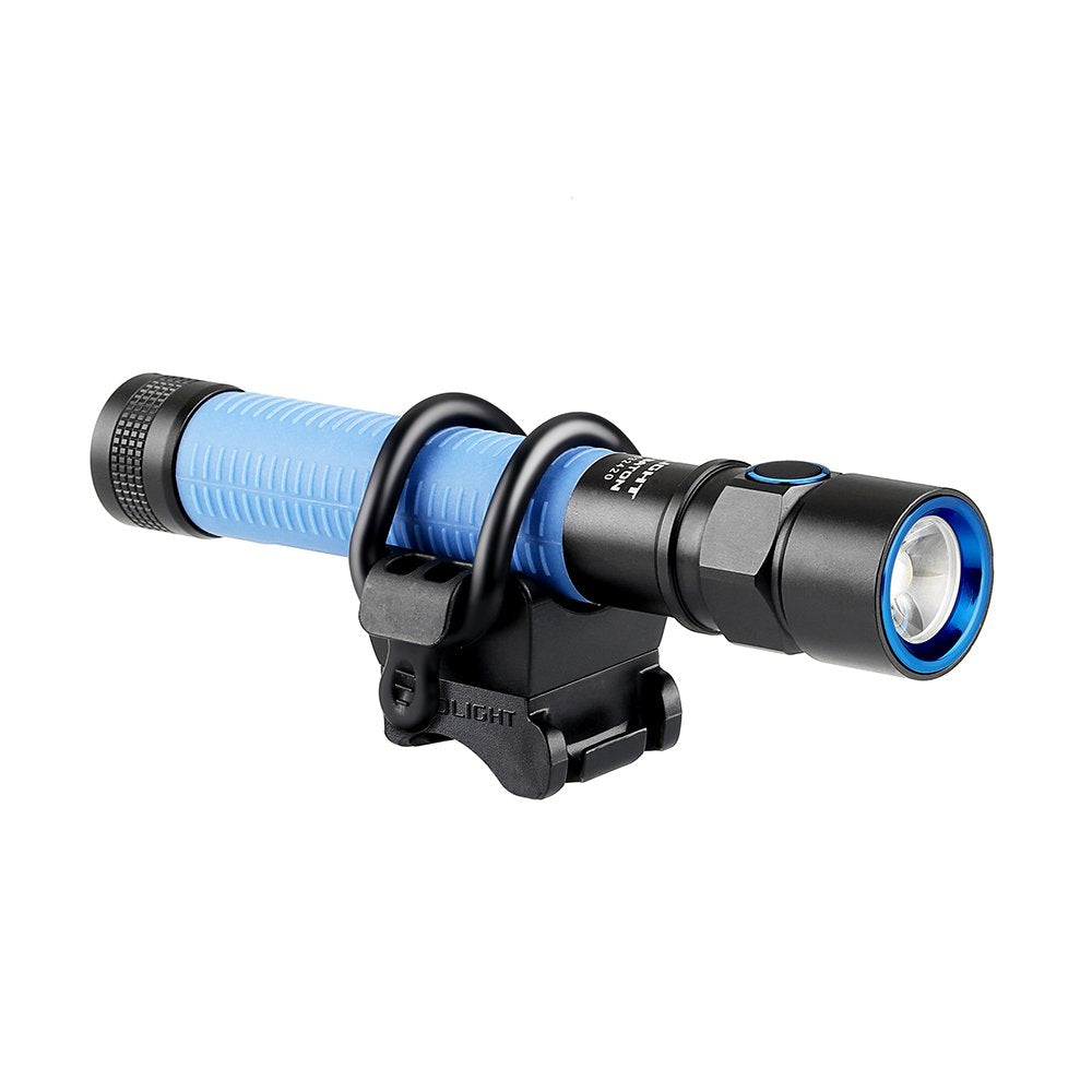 OLIGHT FB-1 Universal Flashlight Bike Mount for Flashlight, Bundled with OLINK Portable Magnetic Hook Compatible Flashlights, Obulb