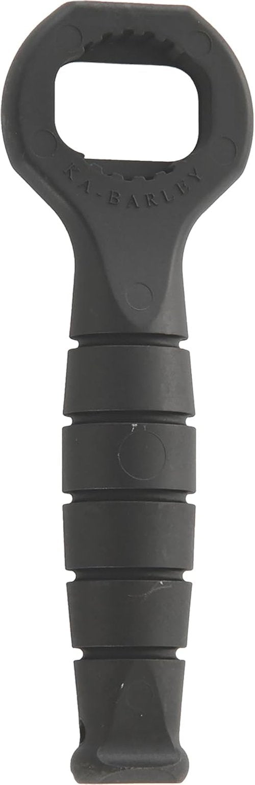 KA-BAR Bottle Opener - Black & Titanium, Compact Design for Easy Use