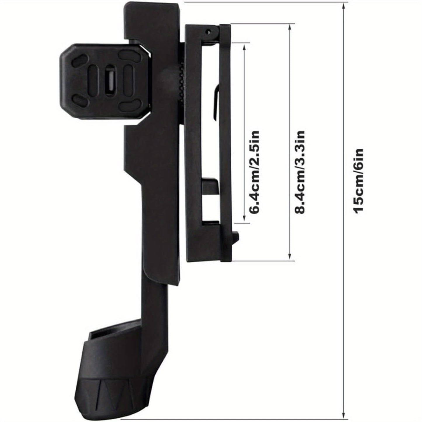 Expandable Baton Holster, 360 Degree Duty Belt Flashlight Holder Telescopic Baton Holder,Tactical Baton Pouch for 21"~ 26" Baton(Diameter 0.98"~ 1.14" )