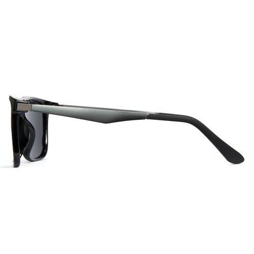Cyxus Polarized Sunglasses Men Spring Hinges Metal Frame UV400 Protection Square Sun Glasses 1074
