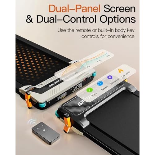 FUNRAY Versatile Walking Pad Treadmill with Incline - Dual-Sided Under Desk Treadmill with Foot Massage,2 in 1 Walking Machine for Home/Office with 330LBS Weight Capacity