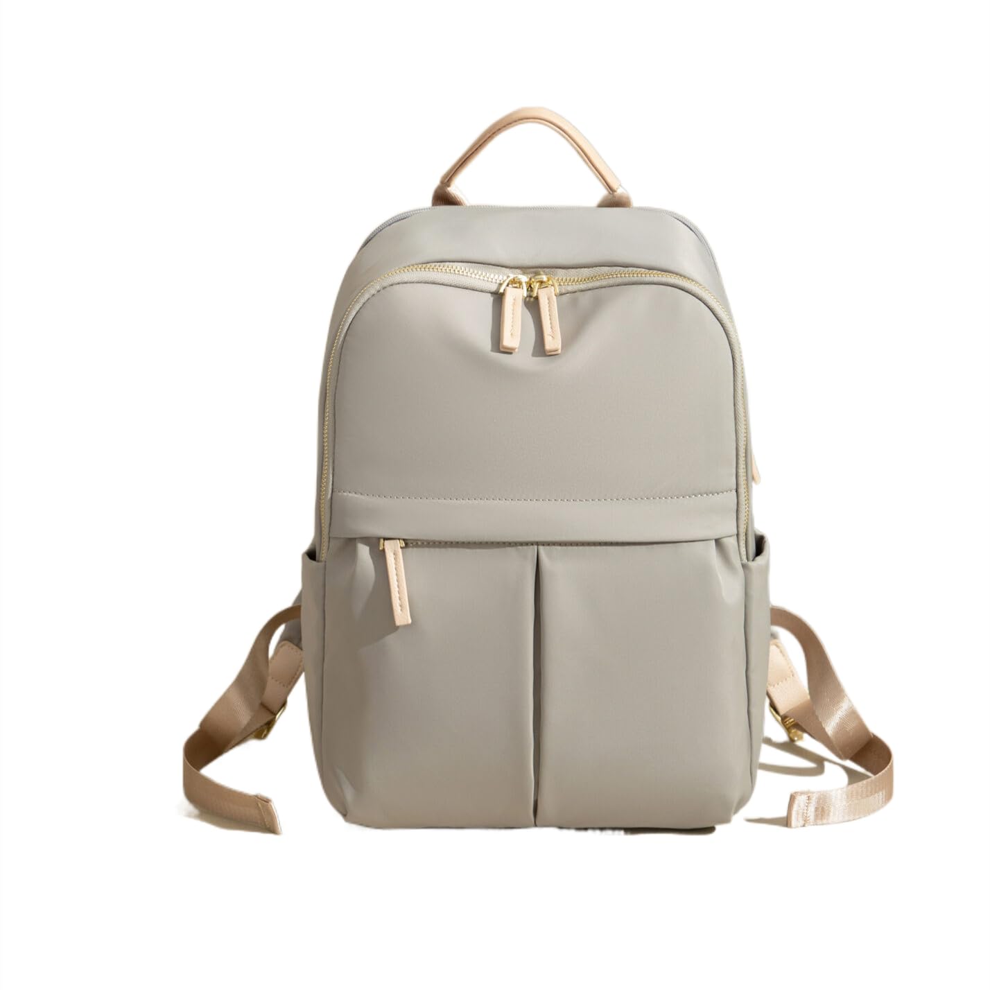 Lightweight Women's Backpack with Multiple Pockets - Ideal for Daily Use (Light Grey)