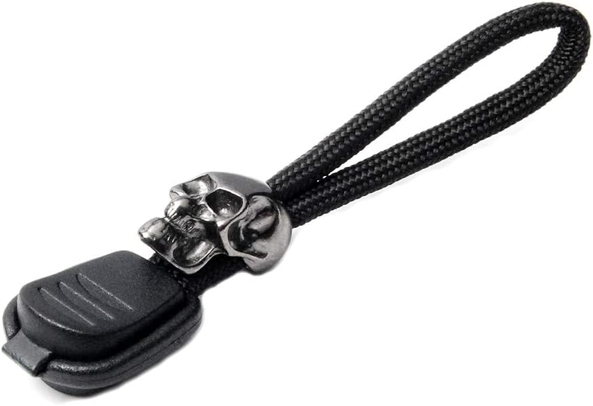 10pcs Pack Charm 3" Paracord Zipper Pull & Skull Bead Tactical Backpack Outdoor Camping Hiking Travel Kits #CSF09