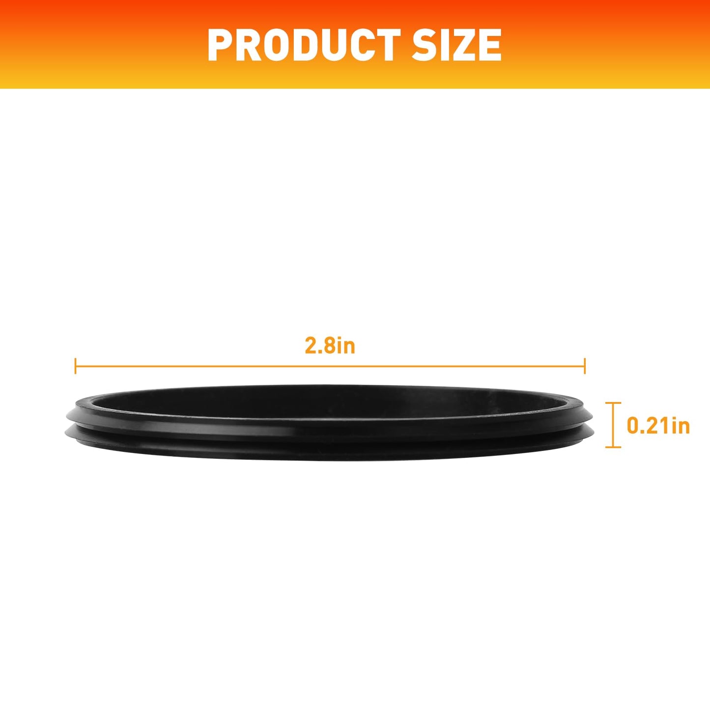 LEDBarz Replacement Rubber O Ring Seal Gaskets for Yeti Stainless Steel Vacuum Insulation Tumblers Spill Proof Lids(3 Pack)